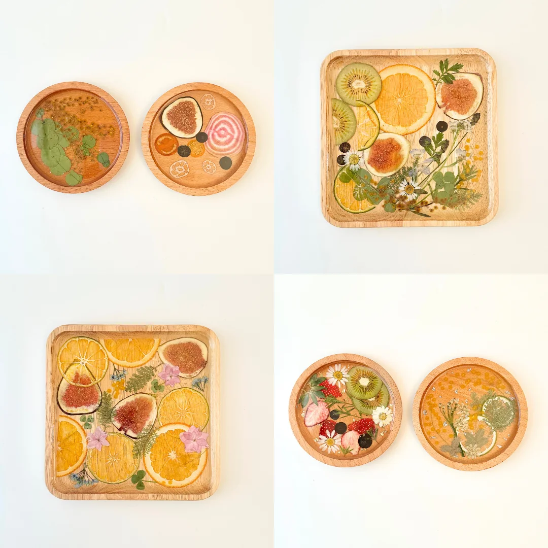 ウッドレジンプレートの作品例 1
